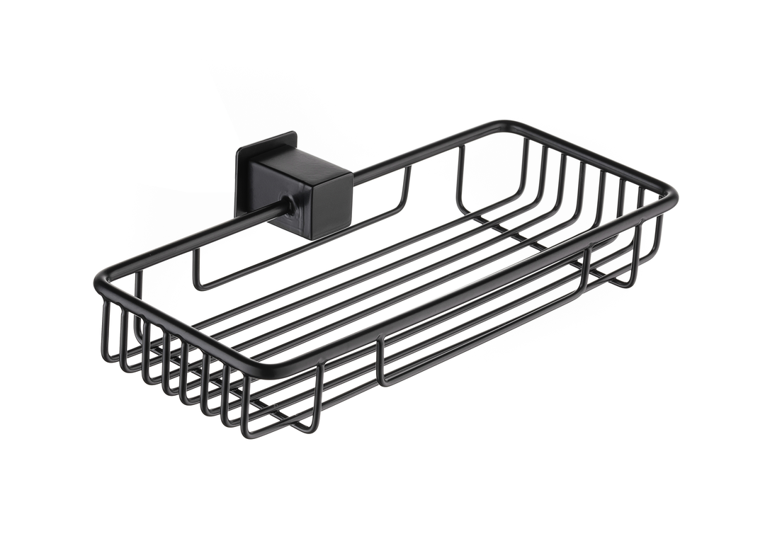 Accessories Stunning Quantum Black Shower Basket Stainless Steel